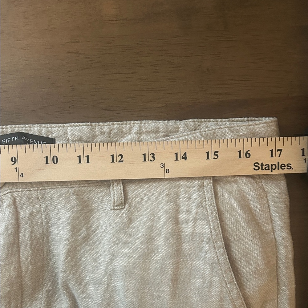 Saks Fifth Avenue Neutral Linen-Blend Pants - Light Beige